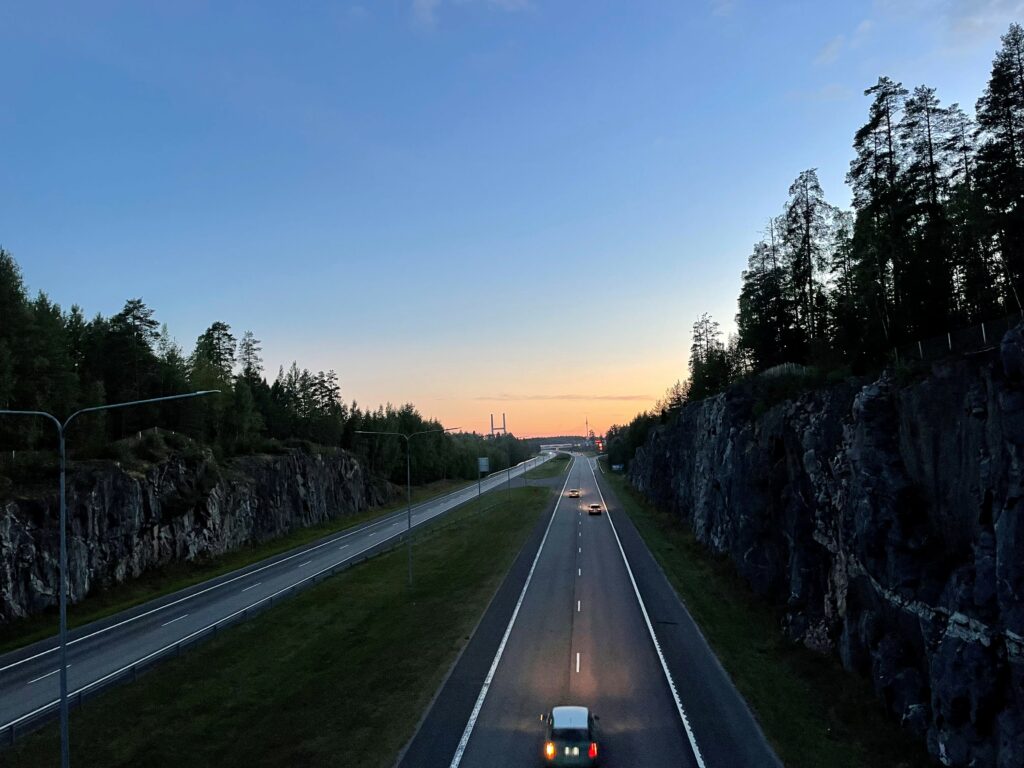 Moottoritie pohjoiseen Heinolasta